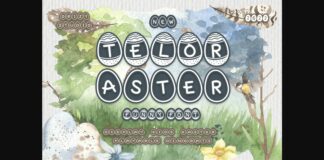 Teloraster Font Poster 1