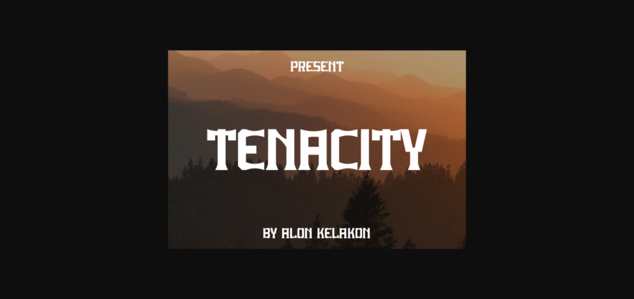 Tenacity Font Poster 3