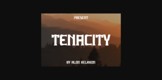 Tenacity Font Poster 1