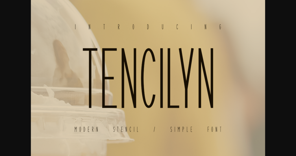 Tencilyn Font Poster 3