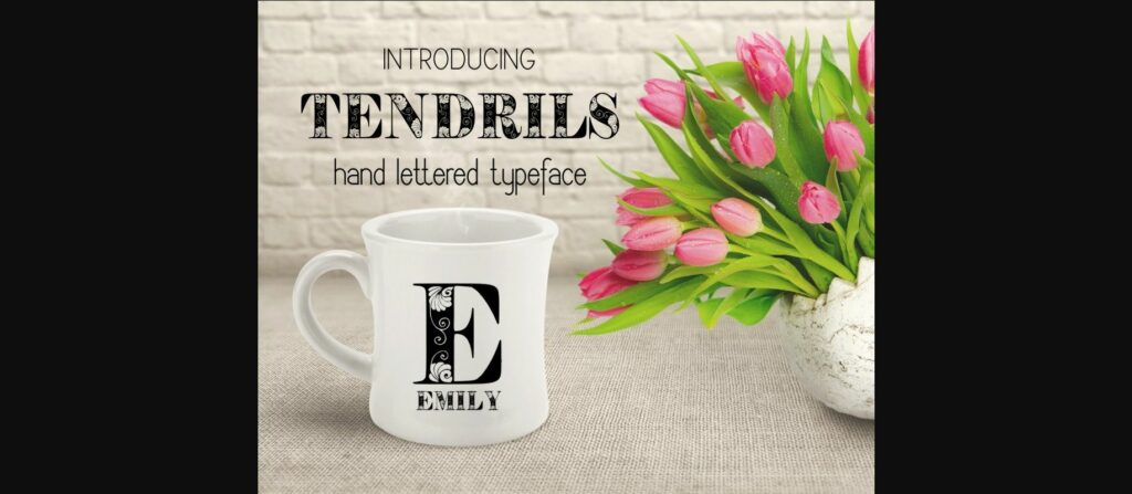 Tendrils Font Poster 3