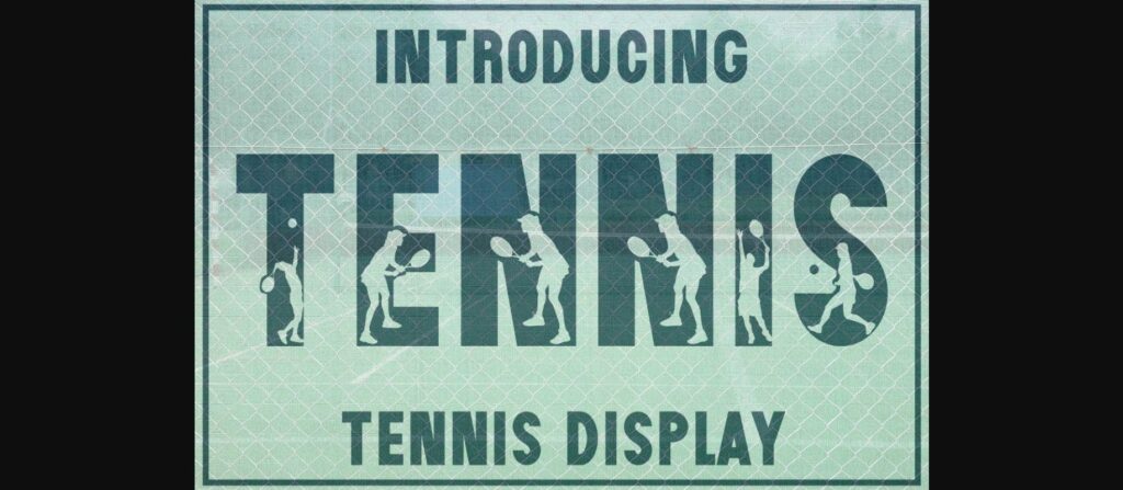 Tennis Font Poster 1