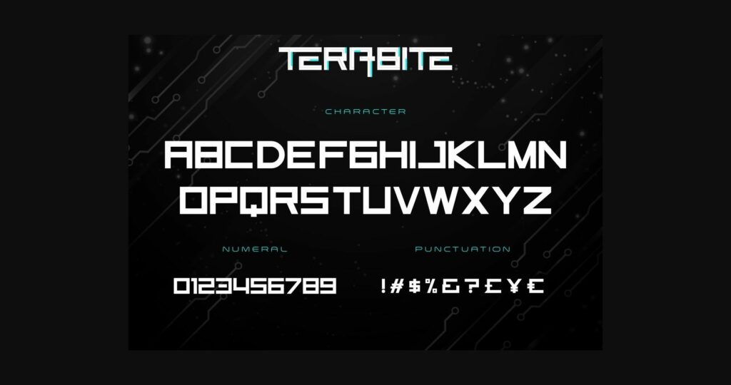 Terabite Font Poster 6