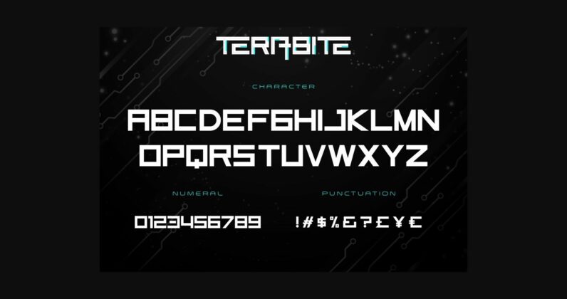 Terabite Font Poster 6