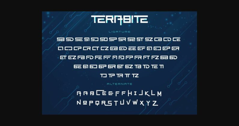 Terabite Font Poster 10