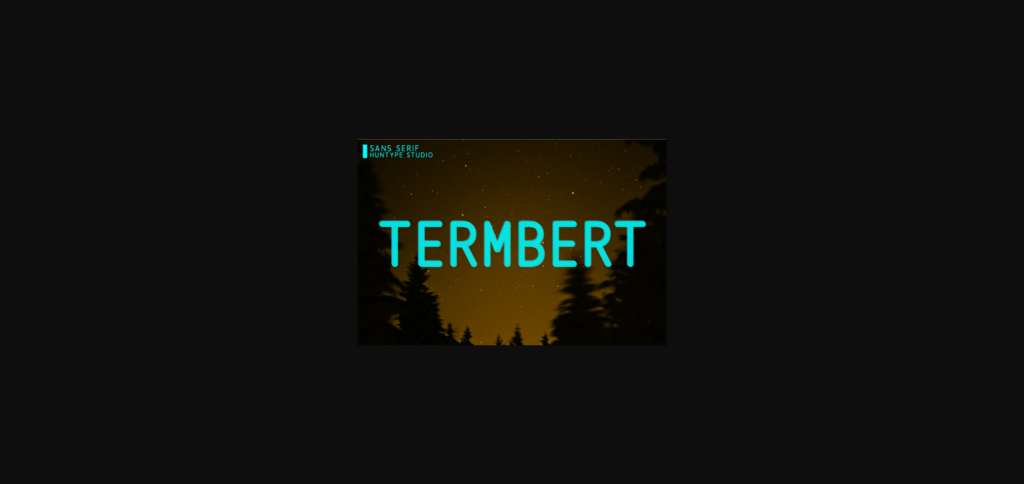 Termbert Font Poster 3