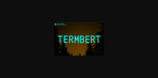 Termbert Font Poster 1