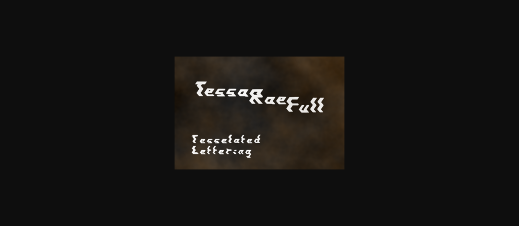 Tessa Rae Font Poster 2