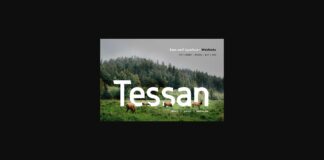 Tessan Font Poster 1