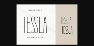 Tessla Font Poster 1