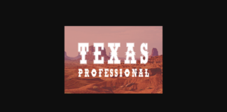 Texas Professional Font Poster 1