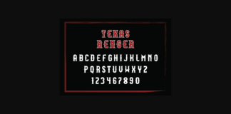 Texas Renger Font Poster 1