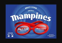 Thampines Font Poster 1