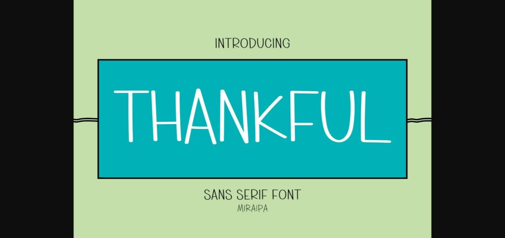 Thankful Font Poster 1