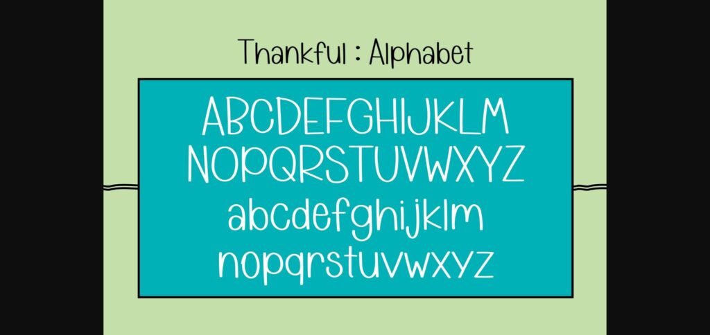 Thankful Font Poster 5