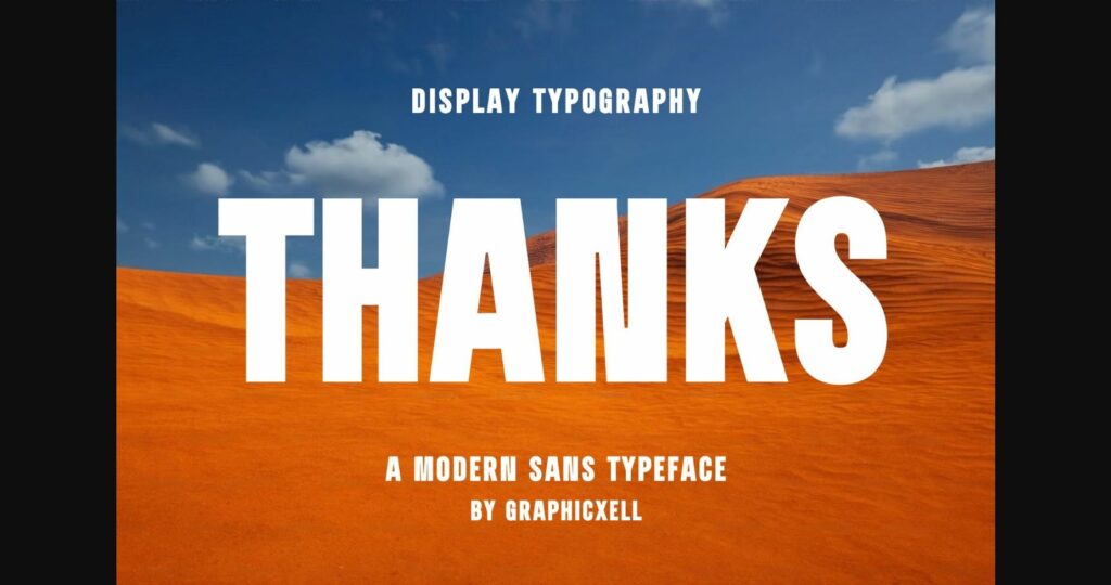 Thanks Font Poster 3