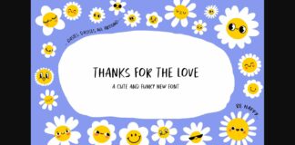 Thanks for the Love Font Poster 1