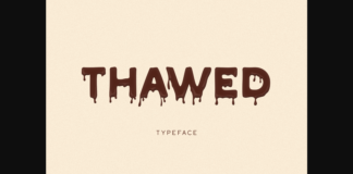 Thawed Font Poster 1