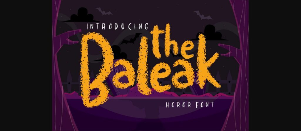 The Baleak Font Poster 3