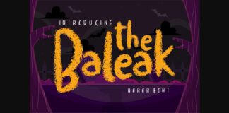 The Baleak Font Poster 1