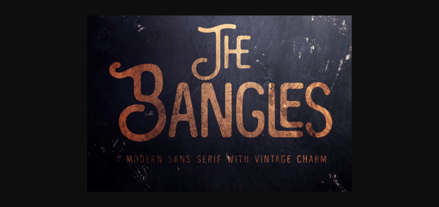 The Bangles Font Poster 3