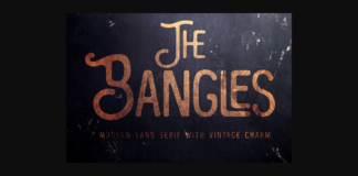 The Bangles Font Poster 1