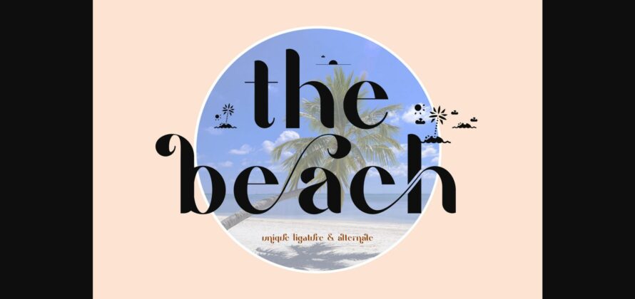 The Beach Font Poster 3