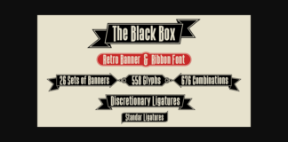 The Black Box Font Poster 1