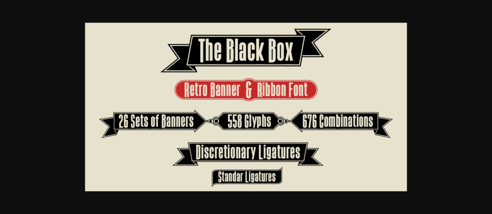 The Black Box Font Poster 1