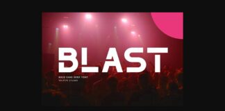 The Blast Font Poster 1