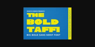 The Bold Taffi Font Poster 1