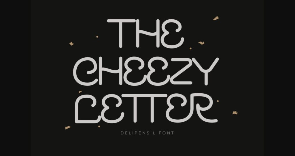 The Cheezy Letter Font Poster 3