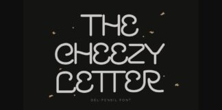 The Cheezy Letter Font Poster 1