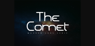 The Comet Font Poster 1