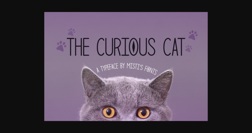 The Curious Cat Font Poster 3