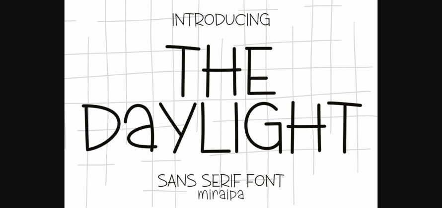 The Daylight Font Poster 3