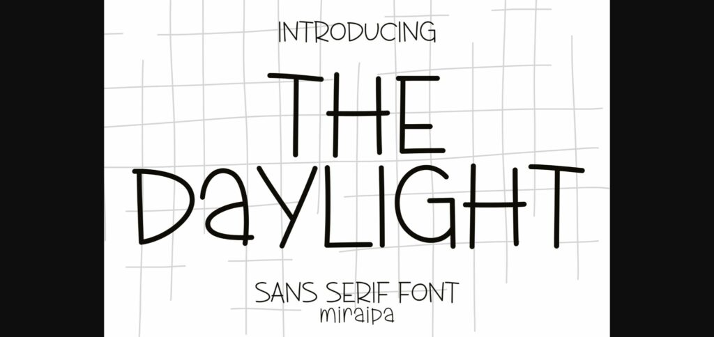 The Daylight Font Poster 1