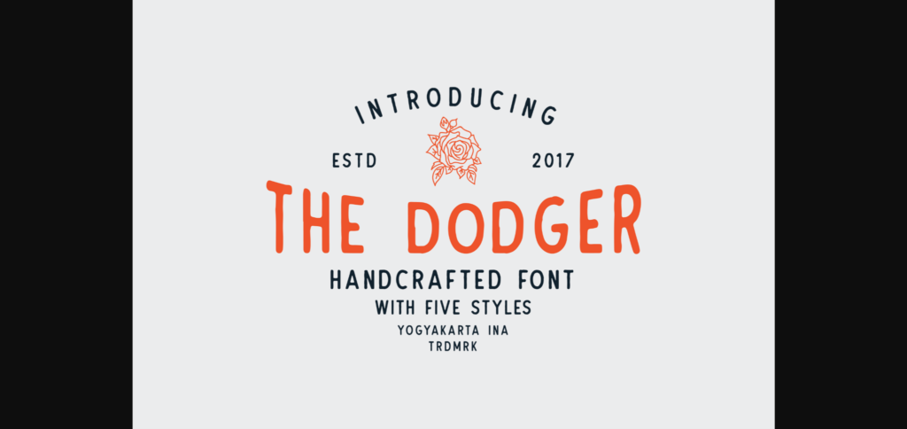 The Dodger Font Poster 3