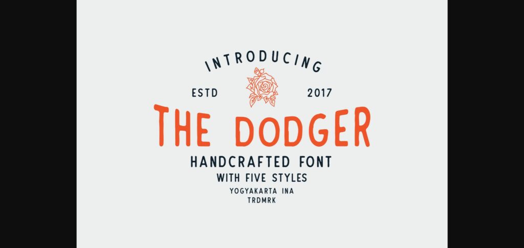 The Dodger Font Poster 4