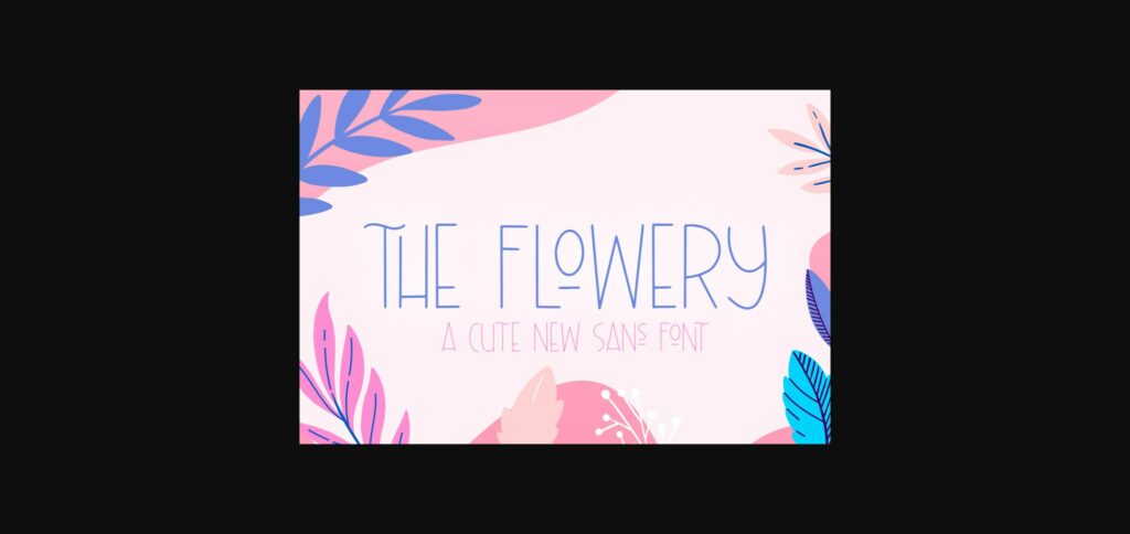 The Flowery Font Poster 1