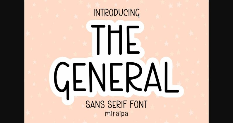 The General Font Poster 3