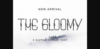 The Gloomy Font Poster 1