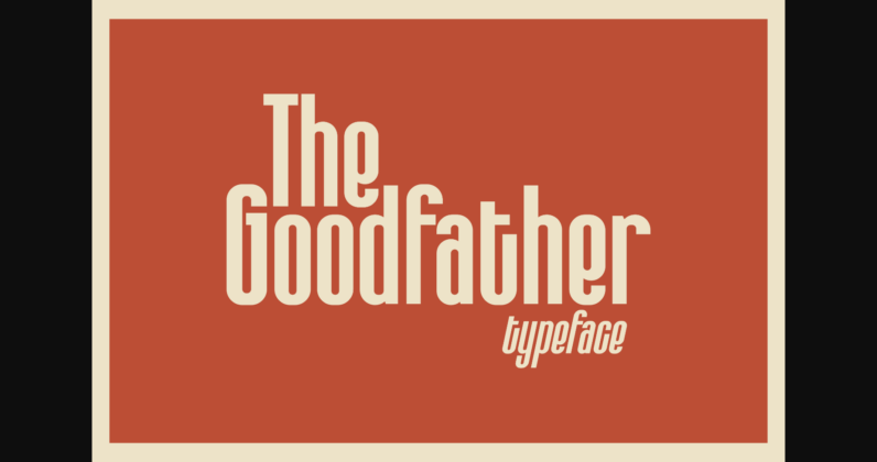 The Goodfather Font Poster 1