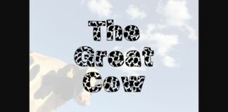 The Great Cow Font Poster 1