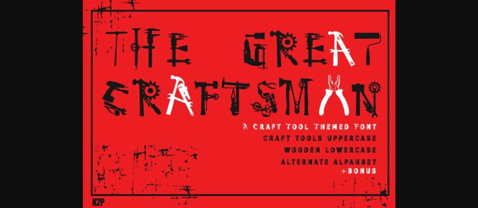 The Great Craftsman Font Poster 3