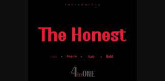 The Honest Font Poster 1