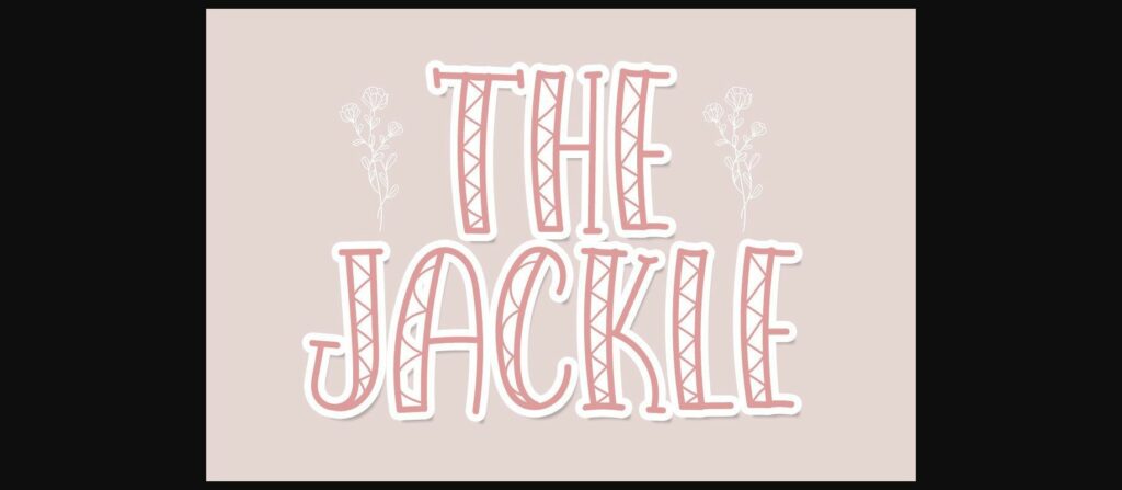 The Jackle Font Poster 3