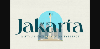 The Jakarta Font Poster 1