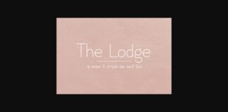 The Lodge Font Poster 1