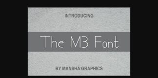 The M3 Font Poster 1